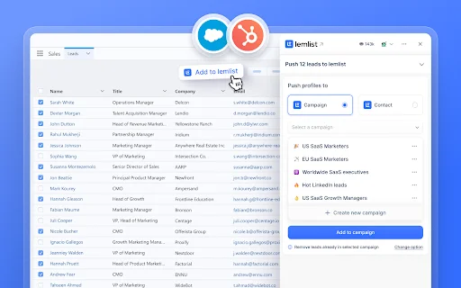Download lemlist Chrome Extension – Automasi Email & CRM Terbaik description image 2