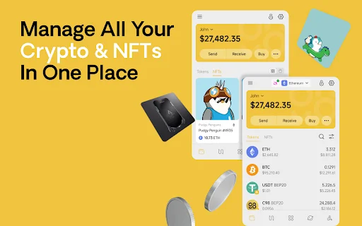 Download Coin98 Wallet Extension – Dompet Kripto & DeFi Aman description image 3