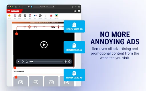 Ghostery AdBlocker: Browser Cepat & Privasi Maksimal – Unduh description image 2