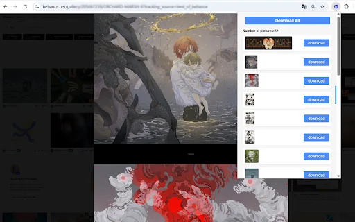 Download Behance Image Downloader – Simpan Gambar Behance Mudah description image 3