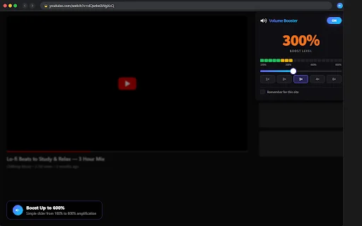 Volume Booster – Tingkatkan Volume Browser Hingga 600% Gratis description image 1