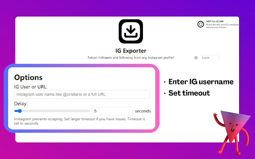 IG Follower Export Tool – Ekspor Pengikut IG ke Excel description image 1