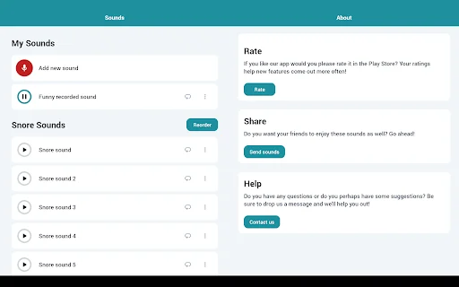 Download Snore Sounds Terbaru – Aplikasi Suara Dengkuran Gratis description image 11