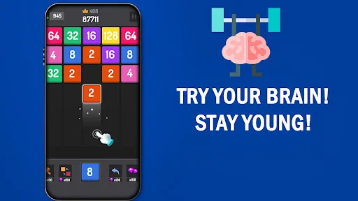 Download Number Games – 2048 Blocks Terbaru – Game Asah Otak Gratis description image 1