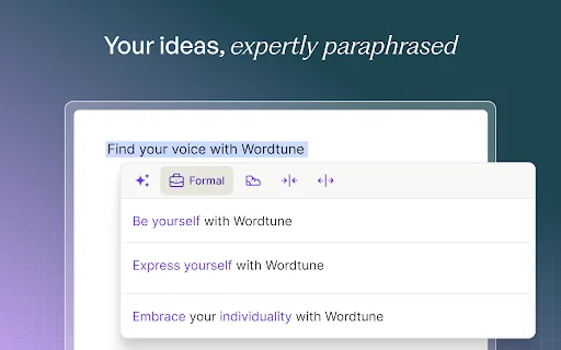 Download Wordtune Terbaru – AI Paraphrasing & Grammar Gratis description image 2