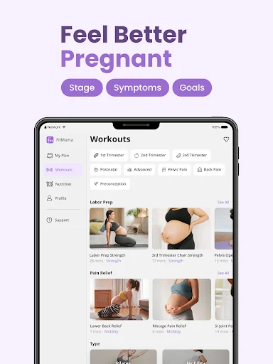 Download FitMama: Latihan Kehamilan & Pasca Melahirkan Gratis description image 11