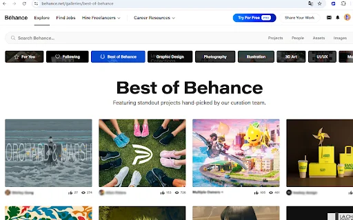 Download Behance Image Downloader – Simpan Gambar Behance Mudah description image 2