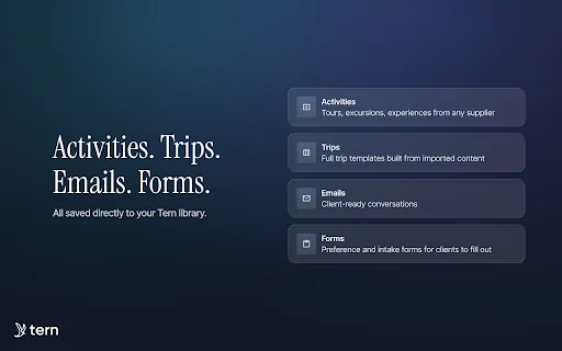 Download Tern Travel Official Extension – Kelola Itinerari Mudah description image 3