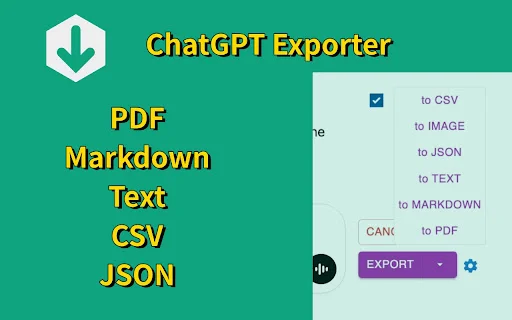 Download ChatGPT Exporter Terbaru – Simpan Chat ke PDF & MD description image 2