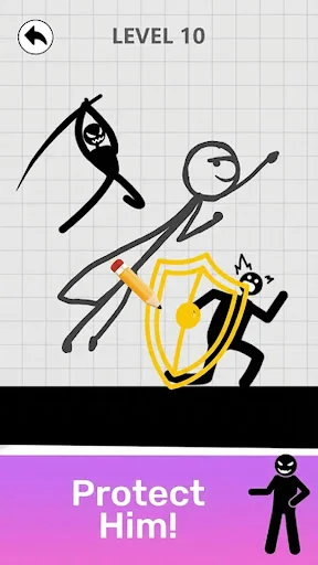 Download Save Stickman: Brain Draw Line Terbaru – Asah Otak Seru description image 3