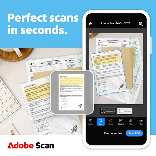 Download Adobe Scan AI PDF Scanner Terbaru – Ubah Gambar ke PDF description image 1