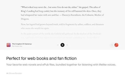 ElevenReader: Ubah Teks Jadi Audio AI Alami – Unduh Gratis description image 3