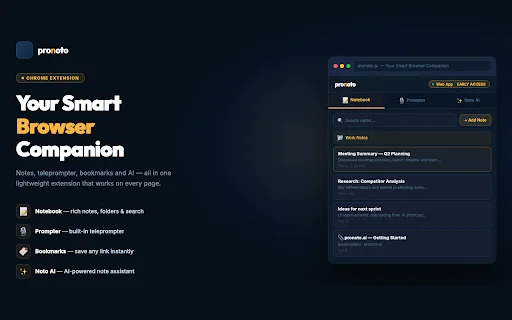 Download Pronoto Terbaru – AI Note Taker & Teleprompter Gratis description image 1