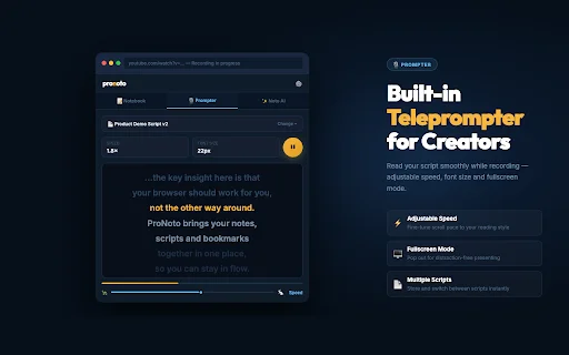 Download Pronoto Terbaru – AI Note Taker & Teleprompter Gratis description image 2