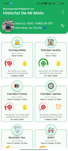Download Historial Moto Mantenimiento Terbaru – Kelola Servis Motor description image 1