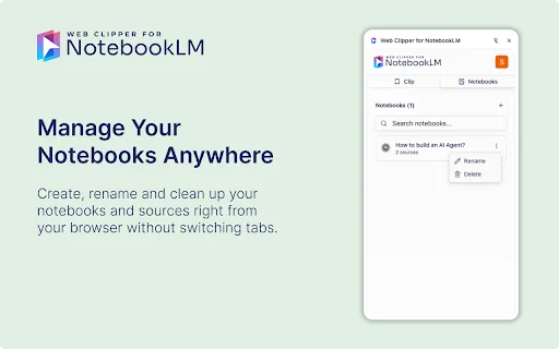 Web Clipper for NotebookLM – Simpan Konten Web & YouTube Instan description image 3