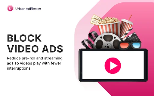 Urban AdBlocker: Blokir Iklan & Pop-up Cepat di Chrome description image 2
