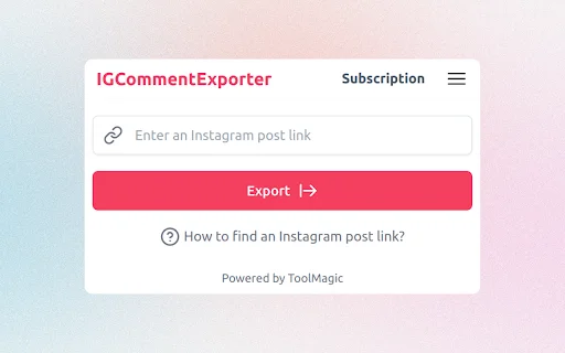 Download ICommentExporter Terbaru – Ekspor Komentar IG Gratis description image 1