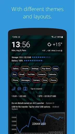 Download AIO Launcher Terbaru – Tampilan Home Screen Efisien description image 2