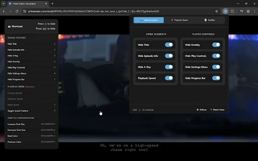 Prime Video Enhancer: Tonton Film Tanpa Gangguan Overlay description image 5