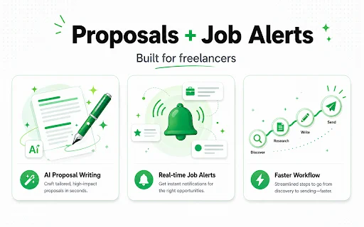 UpCat: AI Proposal Upwork & Notifikasi Lowongan Instan description image 1