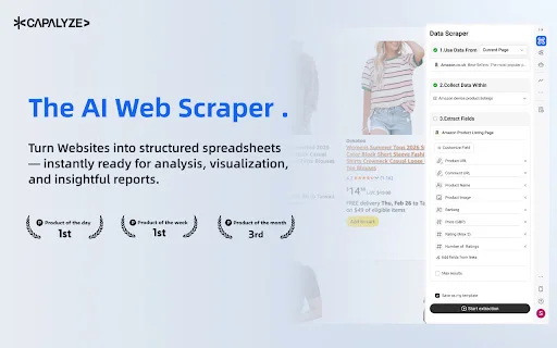 Capalyze: Web Scraper AI Terbaik – Ubah Data Website ke Excel description image 1