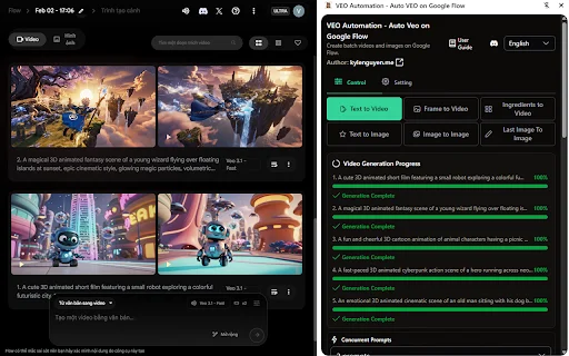 VEO Automation Terbaru – Auto VEO & Nano Banana Google Flow description image 1