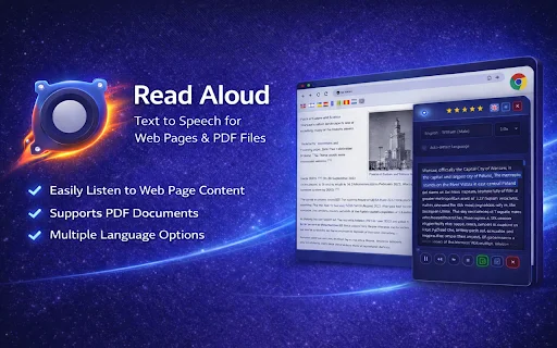 Download Read Aloud Chrome – Ubah Teks Jadi Suara Gratis description image 1