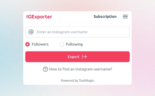 Ekspor Followers Instagram ke Excel – IExporter Tool Terbaru description image 1