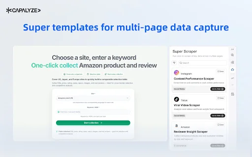 Capalyze: Web Scraper AI Terbaik – Ubah Data Website ke Excel description image 3