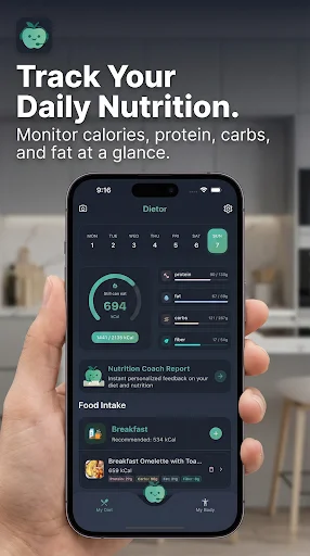 Download Dietor – AI Calorie Counter Terbaru – Lacak Diet Gratis description image 1