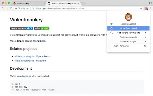 Download Violentmonkey BETA Terbaru – Manajer Userscript Gratis description image 2