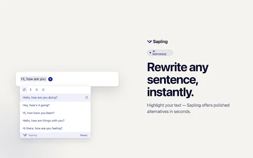 Sapling Grammar Checker: Asisten Penulisan AI Terbaik Anda description image 2