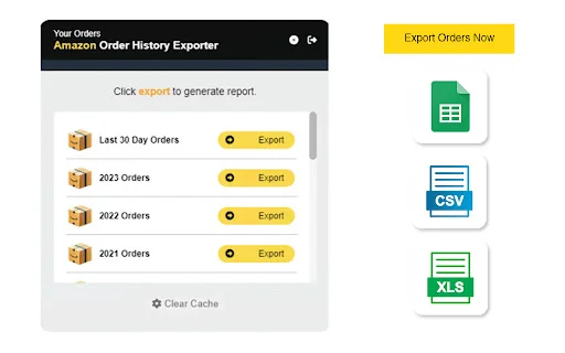 OrderPro: Ekspor Riwayat Belanja Amazon & Toko Online ke Excel description image 1