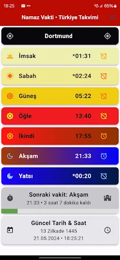 Download Türkiye Takvimi Terbaru – Jadwal Salat & Kiblat Akurat description image 1