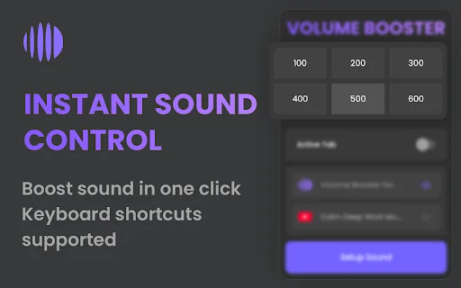 Download Volume Booster 600% Terbaru – Tingkatkan Suara Chrome description image 5